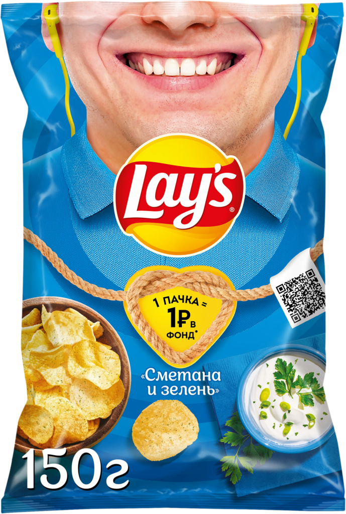 Чипсы LAY'S Сметана и зелень