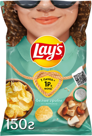 Чипсы LAY'S Белые грибы со сметаной