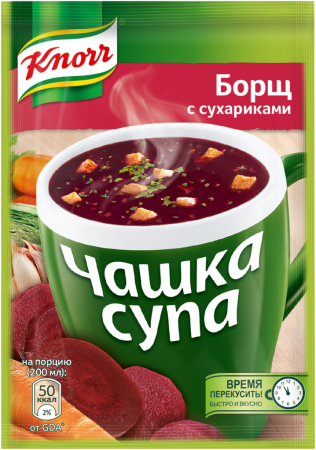 Суп KNORR Борщ с сухариками